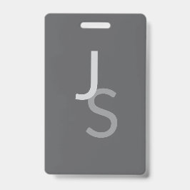 Moderne, sich überschneidende Mit Monogramm Initia Ausweis