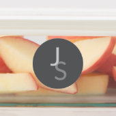 Moderne, sich überschneidende Mit Monogramm Initia Etiketten (Befestigt)