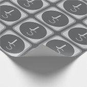 Moderne, sich überschneidende Mit Monogramm Initia Geschenkpapier (Ecke)