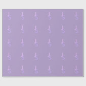 Moderne, sich überschneidende Mit Monogramm Initia Geschenkpapier (Flach)