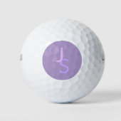 Moderne, sich überschneidende Mit Monogramm Initia Golfball (Vorderseite)