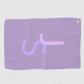 Moderne, sich überschneidende Mit Monogramm Initia Golfhandtuch (Horizontal)