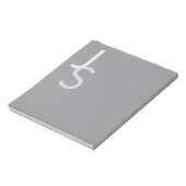 Moderne, sich überschneidende Mit Monogramm Initia Notizblock (Rotiert)