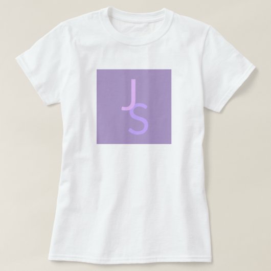 Moderne, sich überschneidende Mit Monogramm Initia T-Shirt (Design vorne)