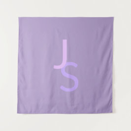 Moderne, sich überschneidende Mit Monogramm Initia Wandteppich