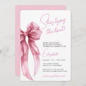 Moderne Sie bindet den Junggeselinnen-Abschied des Einladung (Vorne/Hinten)