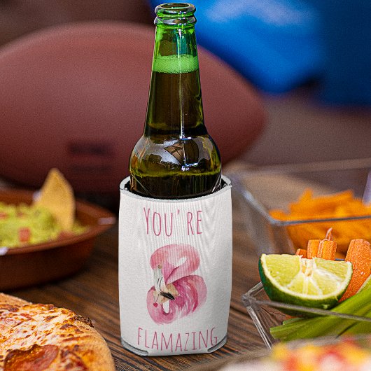 Moderne Sie sind fantastisch Schönheit pink Flamin Dosenkühler