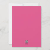 Moderne Sie sind fantastisch Schönheit pink Flamin Feiertagskarte (Rückseite)