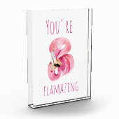 Moderne Sie sind fantastisch Schönheit pink Flamin Fotoblock (Links)