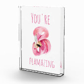 Moderne Sie sind fantastisch Schönheit pink Flamin Fotoblock (Rechts)