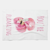 Moderne Sie sind fantastisch Schönheit pink Flamin Geschirrtuch (Horizontal)