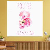 Moderne Sie sind fantastisch Schönheit pink Flamin Leinwanddruck (Insitu (Wohnzimmer))