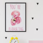 Moderne Sie sind fantastisch Schönheit pink Flamin Poster<br><div class="desc">Moderne Sie sind fantastisch Schönheit pink Flamingo</div>