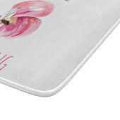 Moderne Sie sind fantastisch Schönheit pink Flamin Schneidebrett (Ecke)