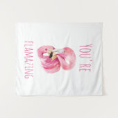 Moderne Sie sind fantastisch Schönheit pink Flamin Wandteppich (Vorderseite (Horizontal))