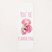 Moderne Sie sind fantastisch Schönheit pink Flamin Yogamatte (Vorderseite)