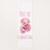 Moderne Sie sind fantastisch Schönheit pink Flamin Yogamatte (Rückseite)