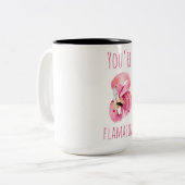 Moderne Sie sind fantastisch Schönheit pink Flamin Zweifarbige Tasse (Vorderseite Links)