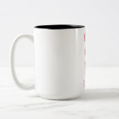 Moderne Sie sind fantastisch Schönheit pink Flamin Zweifarbige Tasse (Links)