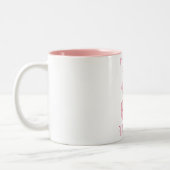 Moderne Sie sind fantastisch Schönheit pink Flamin Zweifarbige Tasse (Links)