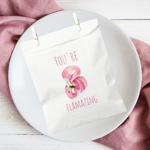 Moderne Sie sind flamboyante Schönheit Rosa Flamin Geschenktütchen