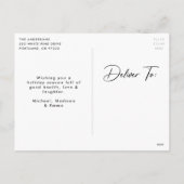 Moderne Signatur Script Frohe Weihnachten Foto (Rückseite)