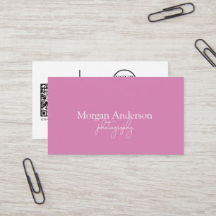 Moderne Signatur Script QR Code Soziales Visitenkarte