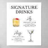 Moderne Signature Drinks Poster Night Before (Vorne)