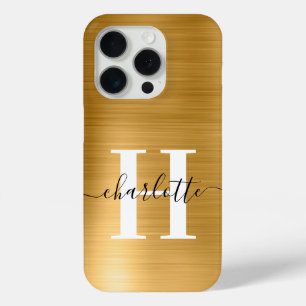 Moderne Signature Monogram Gold Foil Case-Mate iPhone Hülle