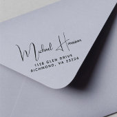 Moderne Signature Script-Rücksendeadresse Gummistempel