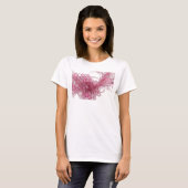 Moderne Silber ABSTRACT ART Gestaltung T-Shirt (Vorne ganz)