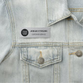 Moderne Silber-Logo-Firma Unternehmens-Profil Namensschild (Beispiel)