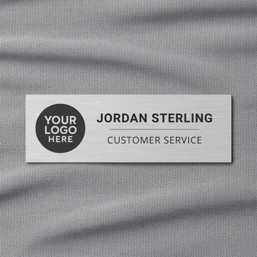 Moderne Silber-Logo-Firma Unternehmens-Profil Namensschild