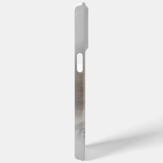 Moderne Silber-Metallic-One-Foto-Monogramm Case-Mate iPhone Hülle (Rückseite / Rechts)