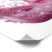 Moderne Silber-PRINCESS CROWN-Schrift Poster (Ecke)