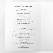 Moderne Silber Rings Folding Program Dreifach Gefaltete Einladung (Innen Erste Seite)