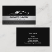 Moderne Silber-Streifen-Reparatur von Auto Visitenkarte (Vorne/Hinten)