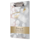 Moderne Silber-u. GoldWimper-Erweiterungen Klemmbrett (Links)