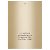 Moderne Silber-u. GoldWimper-Erweiterungen Klemmbrett (Rückseite)