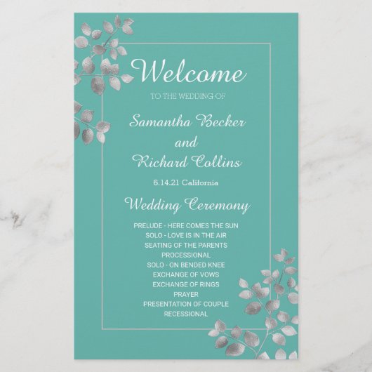 Moderne Silberblume (Vorderseite)