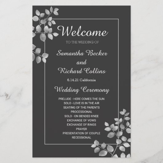 Moderne Silberblume (Vorderseite)