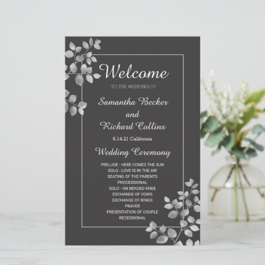 Moderne Silberblume (Stehend Vorderseite)