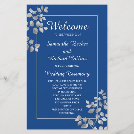 Moderne Silberblume (Vorderseite)