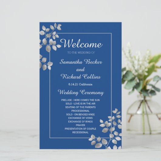 Moderne Silberblume (Stehend Vorderseite)