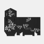 Moderne Silberblumen-Gastgeschenke Hochzeit Geschenkschachtel (Ungefaltet)