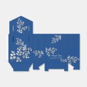 Moderne Silberblumen-Gastgeschenke Hochzeit Geschenkschachtel (Ungefaltet)