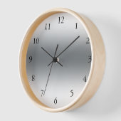 Moderne silberfarbene Trendfarben Uhr (Winkel)