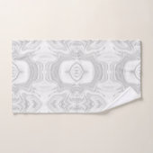 Moderne, silbergraue, elegante Marmorstruktur Badhandtuch Set (Handtuch)