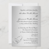Moderne Silberhochzeit Einladung (Vorderseite)