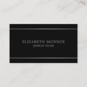 Moderne Silberleine, Juwelier Visitenkarte (Vorderseite)